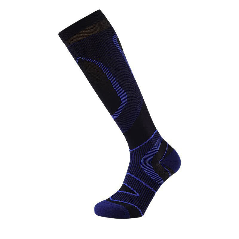 Sport-Fitness-Kompressionssocken (3 Paar) - Marineblau - L/XL - image 2