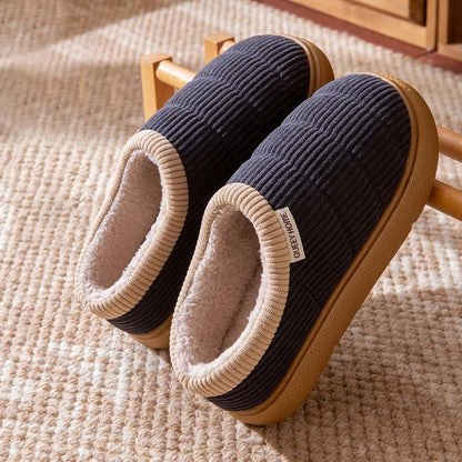 Einfache Hausschuhe in Übergröße - Marineblau - EU43-44 (US9-10) - image 9