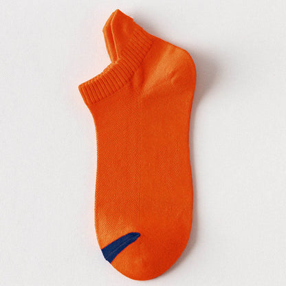 Knöchel-Kompressionssocken aus mehrfarbigem Mesh in Übergröße (10 Paar) - Orange - EU39-44 (US6-10) - image 11