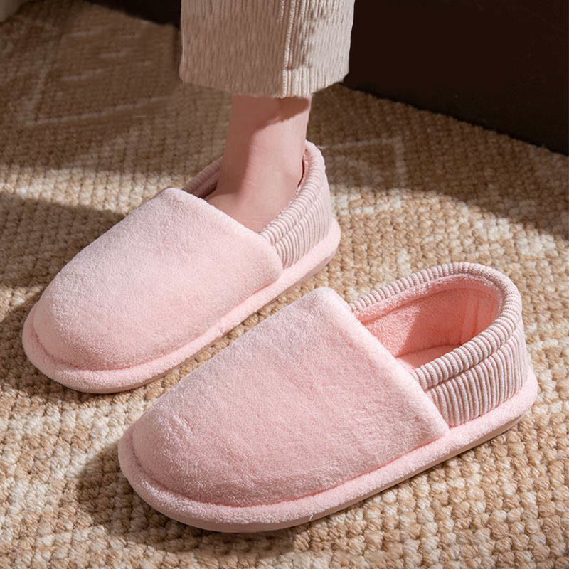 Weiche Hausschuhe in Übergröße, einfarbig - Rosa - EU43-44(US9-10) - image 1