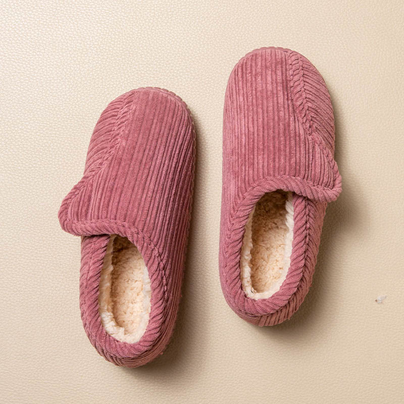 Rutschfeste warme Hausschuhe in Übergröße - Rosa - EU43-44(US9-10) - image 8