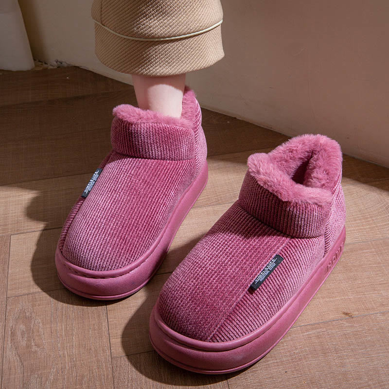 Hohe Winterhausschuhe in Übergröße - Rosa - EU43-44(US9-10) - image 6