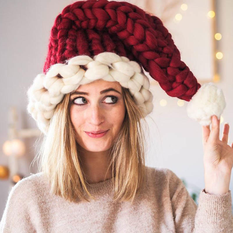 Dicke rote Weihnachtsmütze - image 1