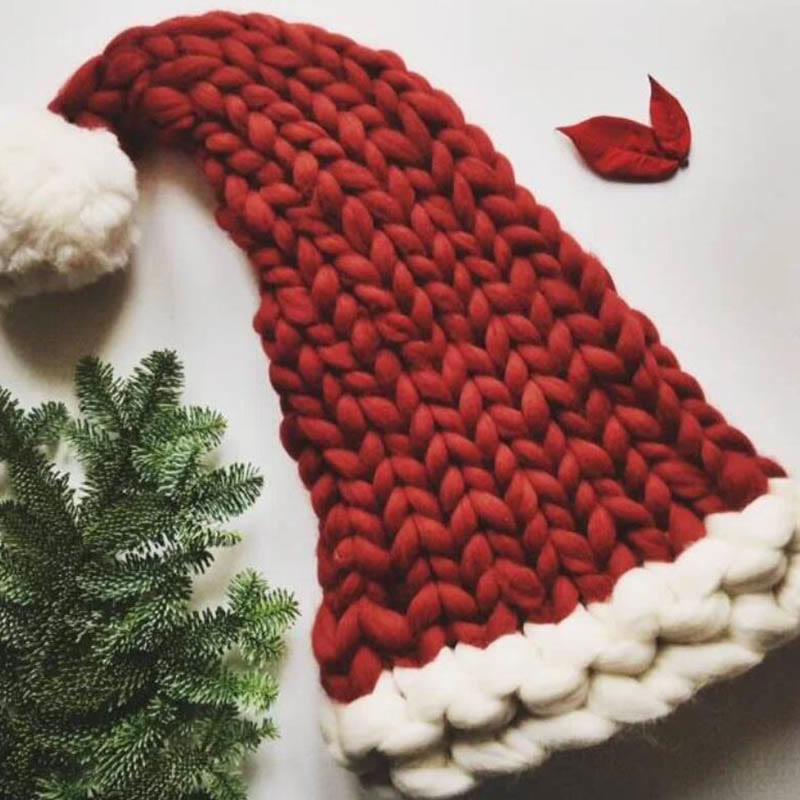 Dicke rote Weihnachtsmütze - Rot - One Size - image 8