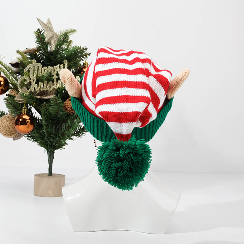Rot-Grüne Streifen Beanie - image 3