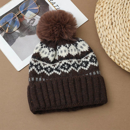 Lässige Beanie im Ethno-Stil - Kaffee - One Size - image 12