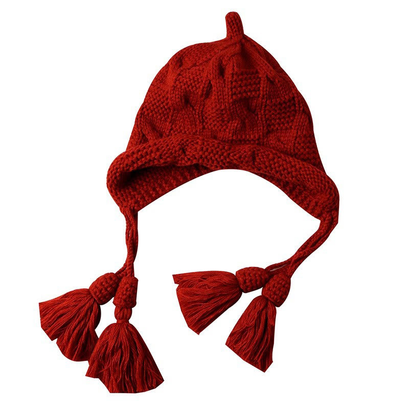 Modische Beanie mit Quaste - image 4