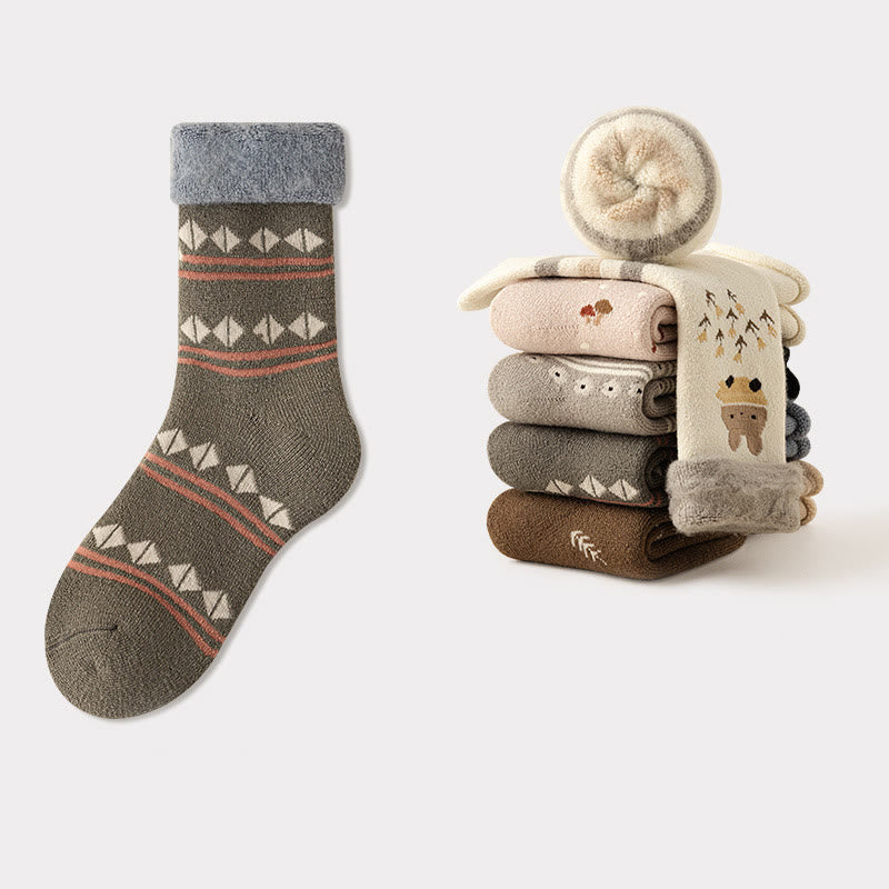 Plusock Süße Cartoon-Viertel-Socken (5 Paar) - Grau - EU36-41(US3-7.5) - image 10