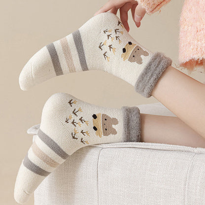 Plusock Süße Cartoon-Viertel-Socken (5 Paar) - image 6