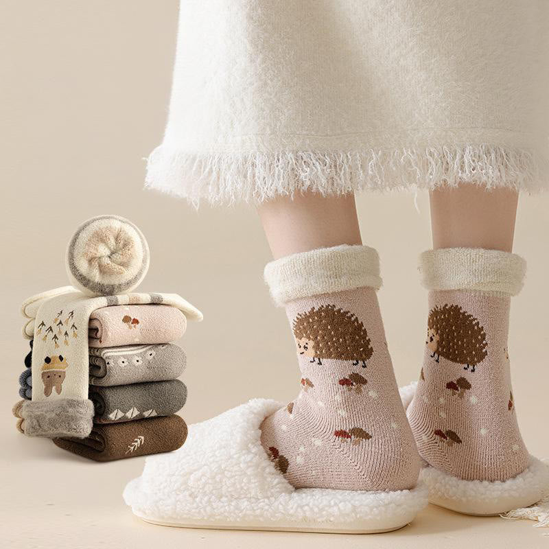 Niedliche Cartoon-Viertelsocken (5 Paar) - Mehrfarbig - EU36-41(US3-7.5) - image 2