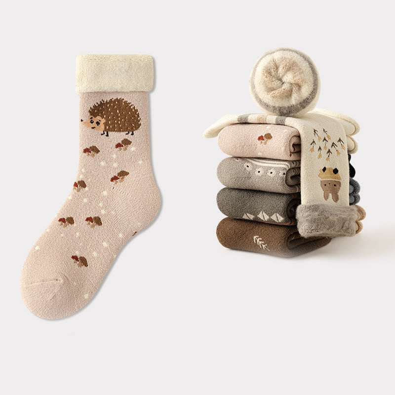 Niedliche Cartoon-Viertelsocken (5 Paar) - Rosa - EU36-41(US3-7.5) - image 13