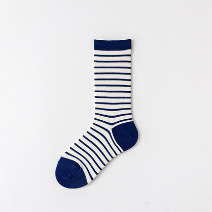 Retro-Streifen-Viertelsocken (5 Paar) - Marineblau - EU36-43(US3-9) - image 7