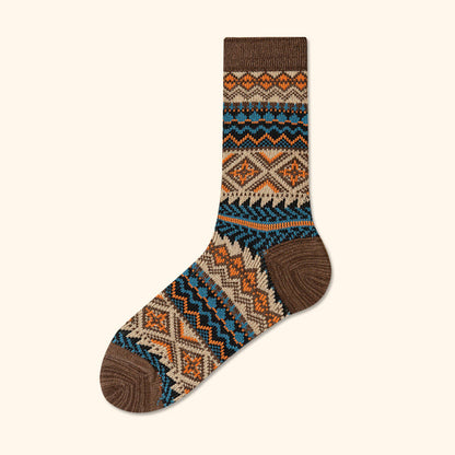 Plusock Viertelsocken mit Rautenstreifen in Übergröße (4 Paar) - Kaffee - EU39-44(US6-10) - image 15