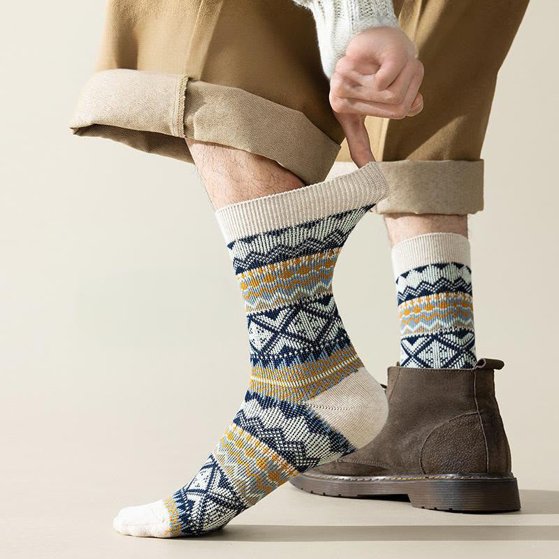Plusock Viertelsocken mit Rautenstreifen in Übergröße (4 Paar) - image 3