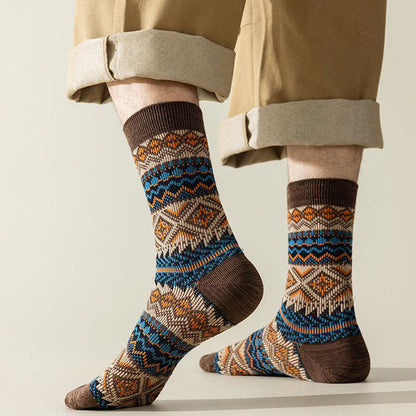 Plusock Viertelsocken mit Rautenstreifen in Übergröße (4 Paar) - image 1