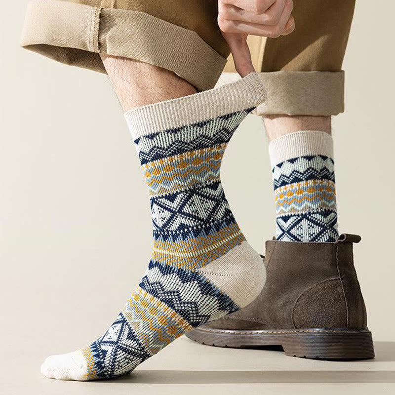 Plusock Viertelsocken mit Rautenstreifen in Übergröße (4 Paar) - image 8