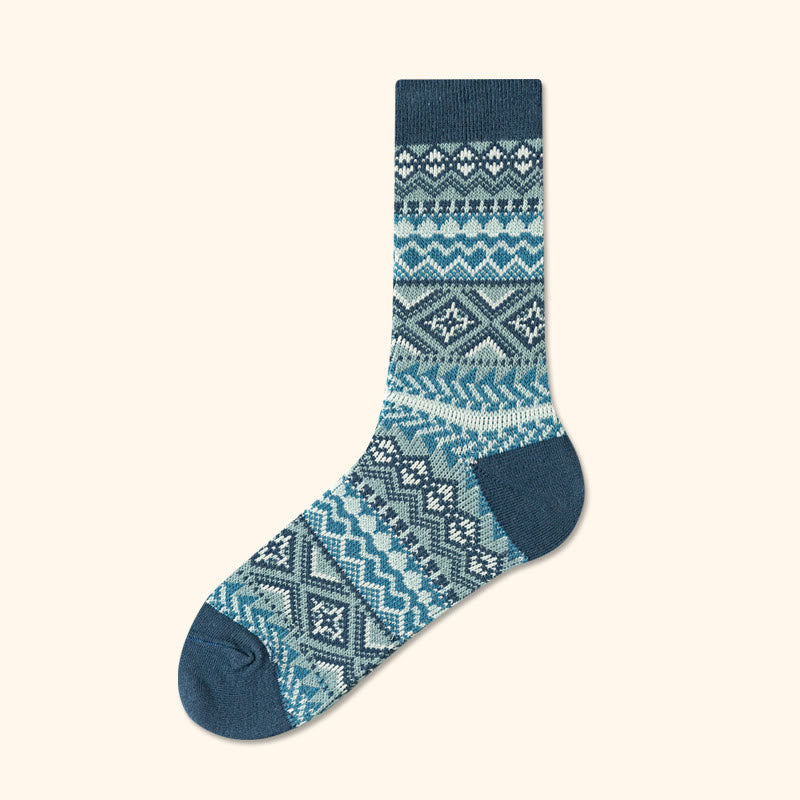 Plusock Viertelsocken mit Rautenstreifen in Übergröße (4 Paar) - Seeblau - EU39-44(US6-10) - image 16