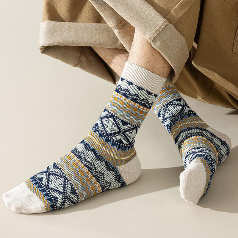 Plusock Viertelsocken mit Rautenstreifen in Übergröße (4 Paar) - image 9