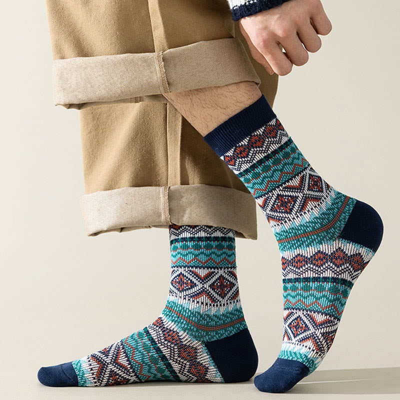 Plusock Viertelsocken mit Rautenstreifen in Übergröße (4 Paar) - image 6