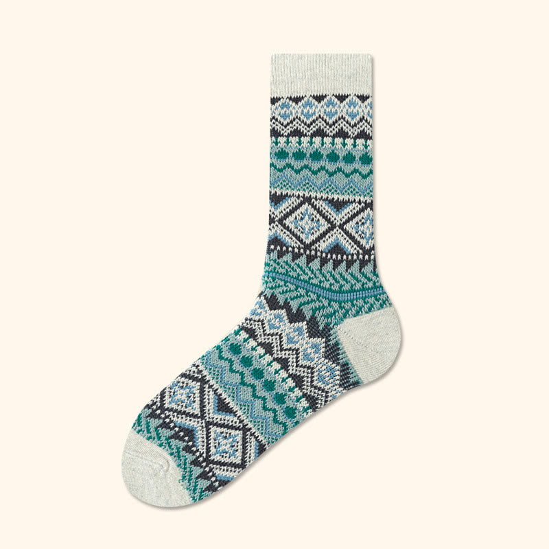 Plusock Viertelsocken mit Rautenstreifen in Übergröße (4 Paar) - Blau - EU39-44(US6-10) - image 12
