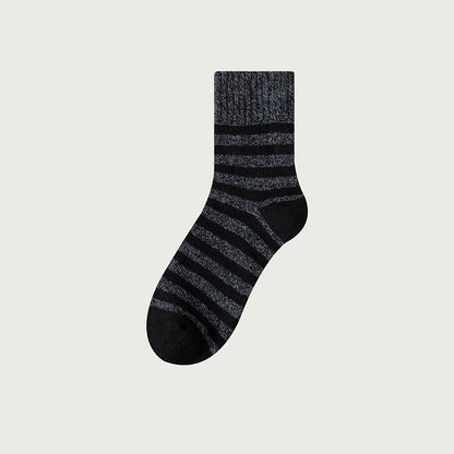 Plusock Übergröße Classic Stripes Quarter Socken (5 Paar) - Schwarz - EU39-44(US6-10) - image 9