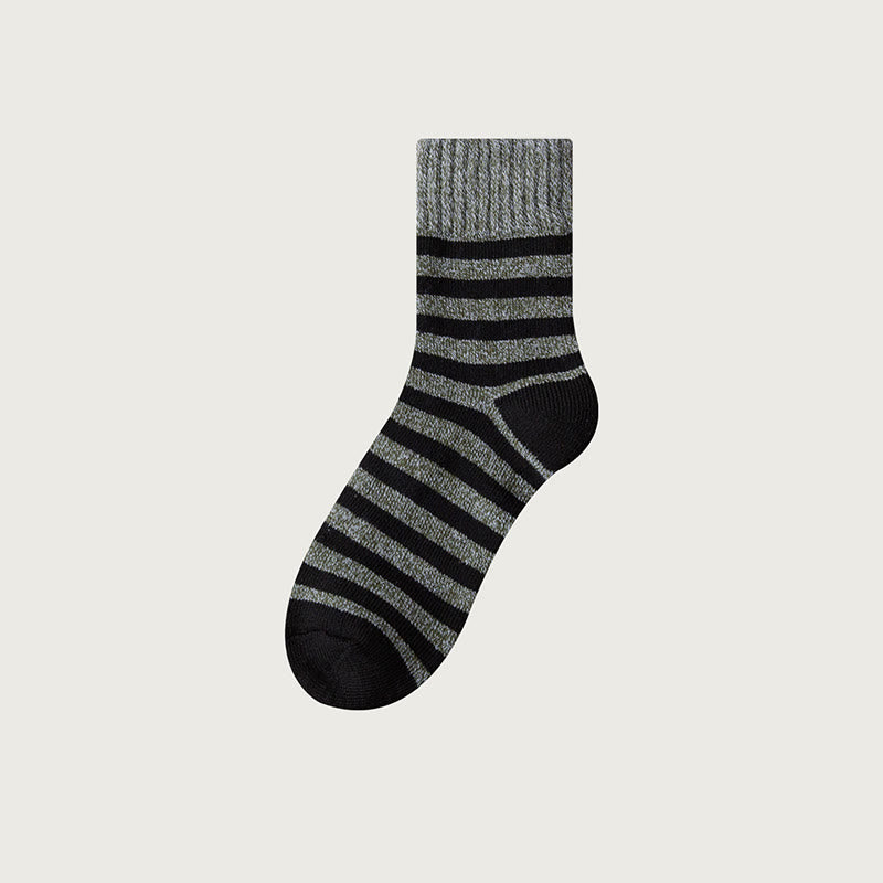 Plusock Übergröße Classic Stripes Quarter Socken (5 Paar) - Armeegrün - EU39-44(US6-10) - image 7