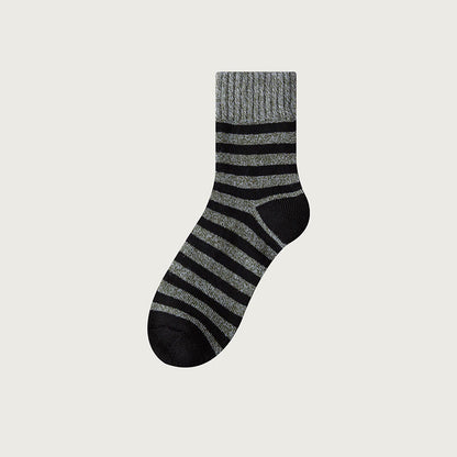Plusock Übergröße Classic Stripes Quarter Socken (5 Paar) - Armeegrün - EU39-44(US6-10) - image 7
