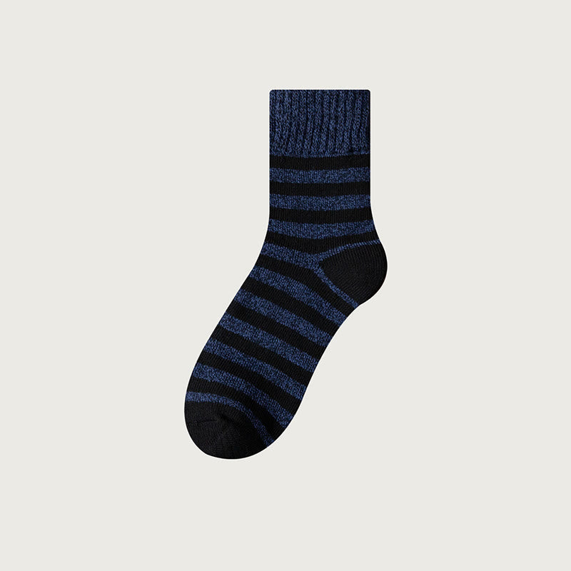 Plusock Übergröße Classic Stripes Quarter Socken (5 Paar) - Marineblau - EU39-44(US6-10) - image 10