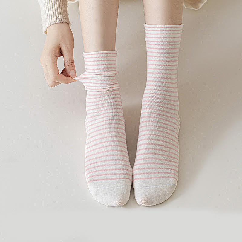 Plusock Nadelstreifen-Viertel-Socken aus Baumwolle (6 Paar) - image 3