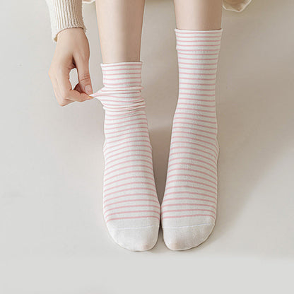 Plusock Nadelstreifen-Viertel-Socken aus Baumwolle (6 Paar) - image 3