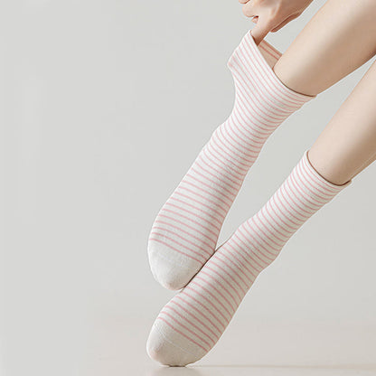 Plusock Nadelstreifen-Viertel-Socken aus Baumwolle (6 Paar) - image 2