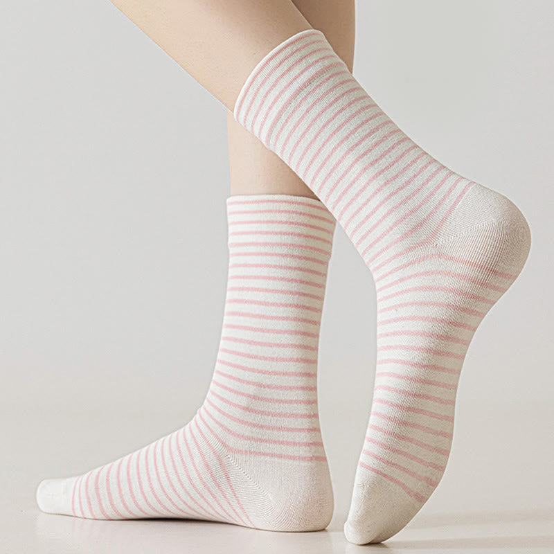 Plusock Nadelstreifen-Viertel-Socken aus Baumwolle (6 Paar) - image 4