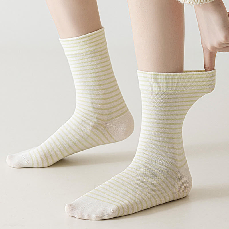 Plusock Nadelstreifen-Viertel-Socken aus Baumwolle (6 Paar) - image 7