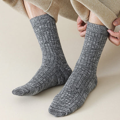 Klassische Viertelsocken aus Wolle (3 Paar) - image 3