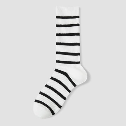 Plusock Viertelsocken in Übergröße mit Farbblock-Streifen (4 Paar) - Weiß - EU36-40 (US3-7) - image 9