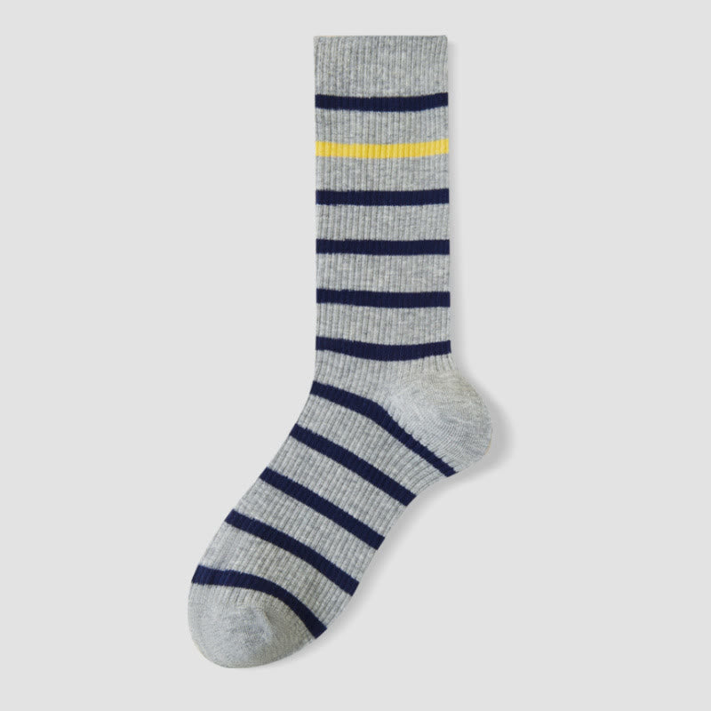 Plusock Viertelsocken in Übergröße mit Farbblock-Streifen (4 Paar) - Grau - EU36-40 (US3-7) - image 13