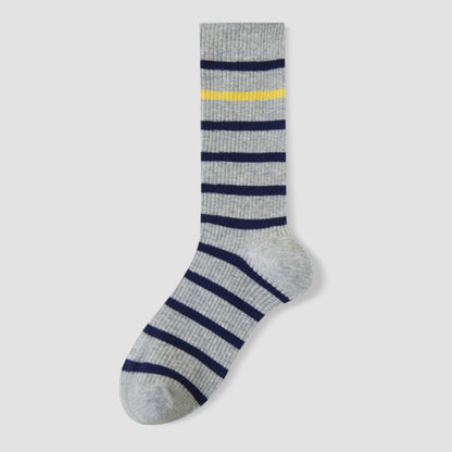 Plusock Viertelsocken in Übergröße mit Farbblock-Streifen (4 Paar) - Grau - EU36-40 (US3-7) - image 13