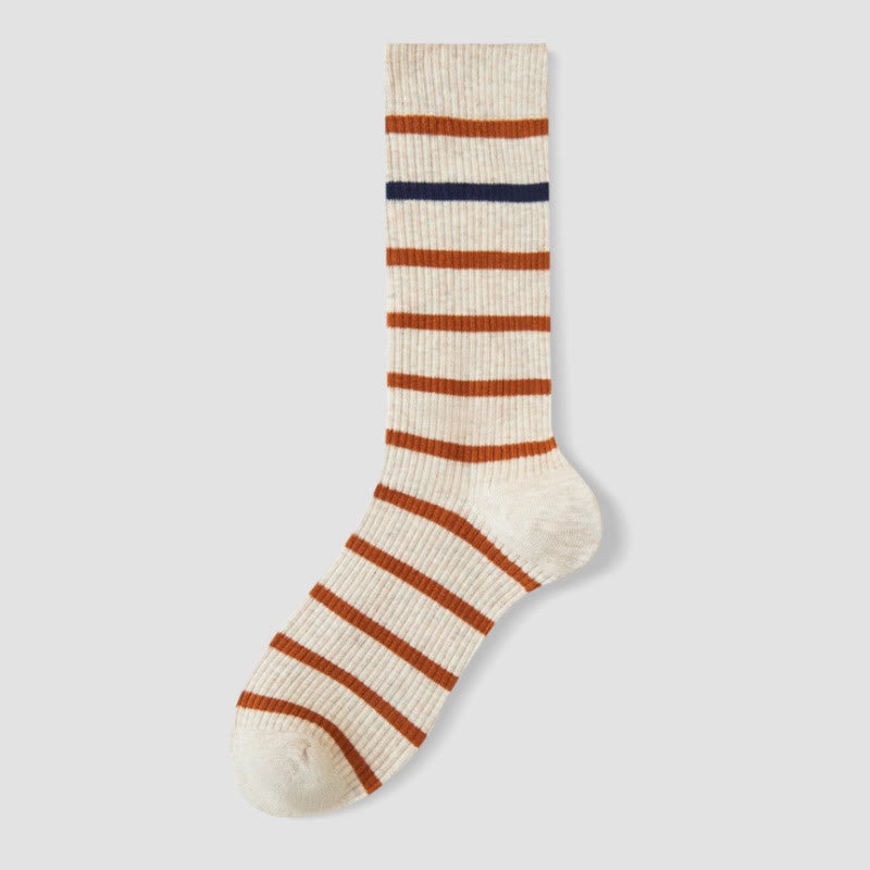Plusock Viertelsocken in Übergröße mit Farbblock-Streifen (4 Paar) - Khaki - EU36-40 (US3-7) - image 12
