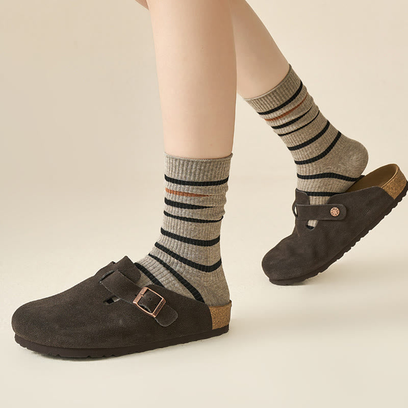 Plusock Viertelsocken in Übergröße mit Farbblock-Streifen (4 Paar) - image 6