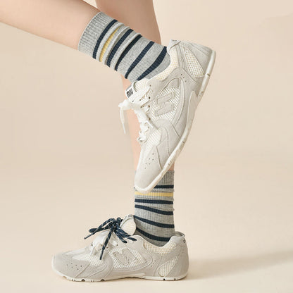 Plusock Viertelsocken in Übergröße mit Farbblock-Streifen (4 Paar) - image 5