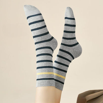 Plusock Viertelsocken in Übergröße mit Farbblock-Streifen (4 Paar) - image 4