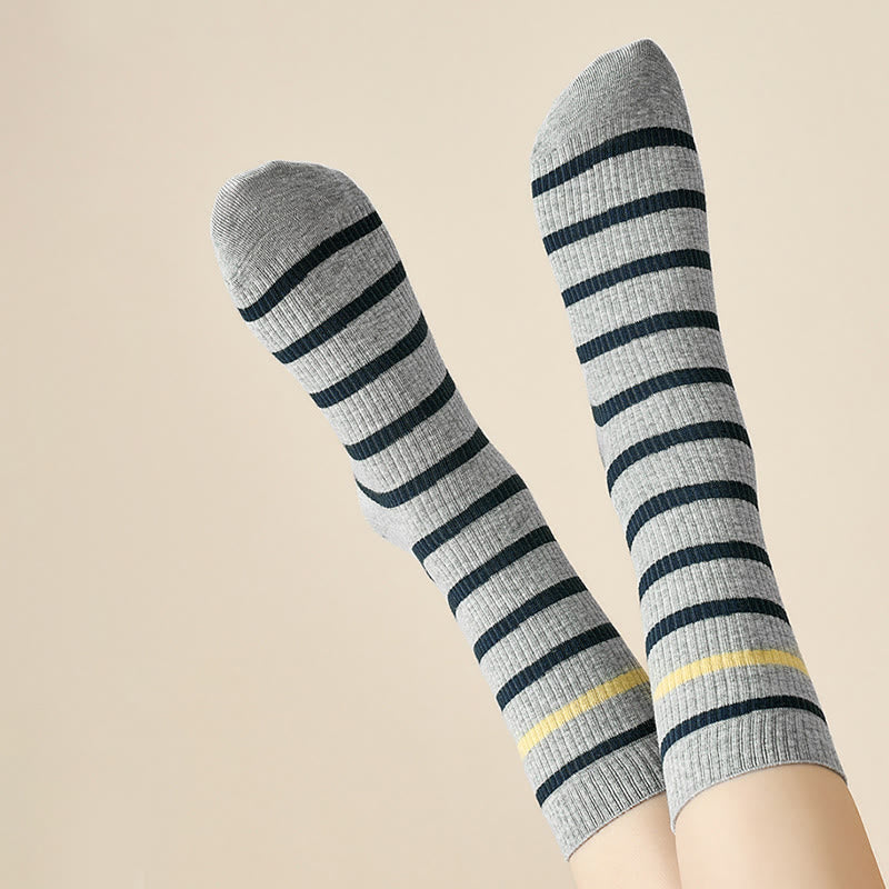 Plusock Viertelsocken in Übergröße mit Farbblock-Streifen (4 Paar) - image 3