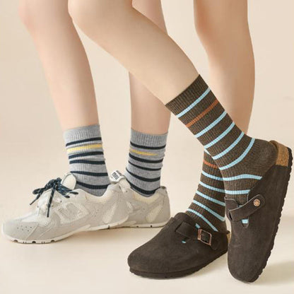 Plusock Viertelsocken in Übergröße mit Farbblock-Streifen (4 Paar) - image 8