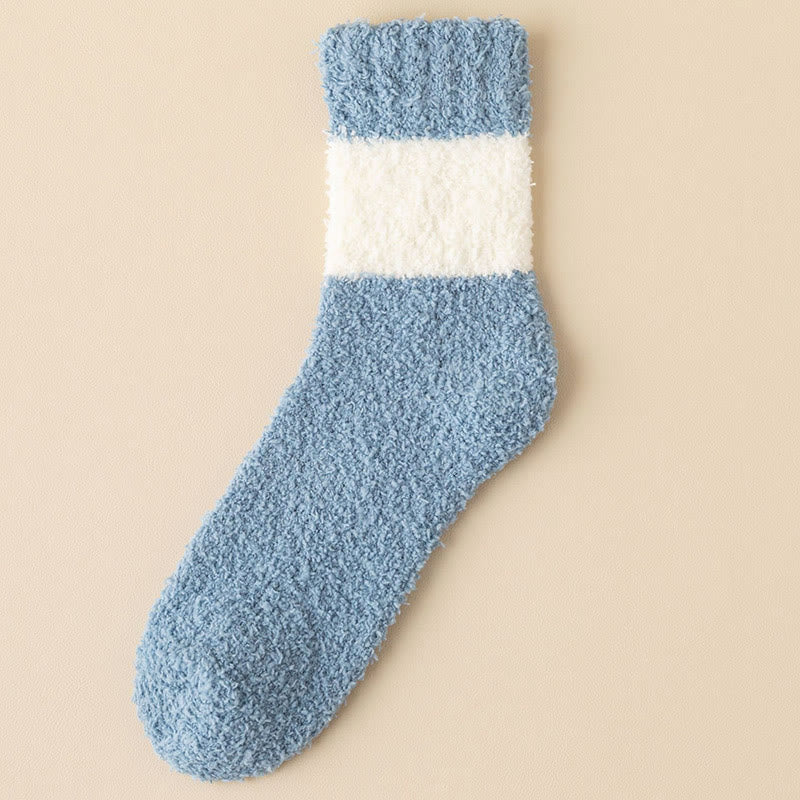 Plusock Übergrößen-Viertel-Socken aus Korallensamt (6 Paar) - Blau - EU39-44 (US6-10) - image 6
