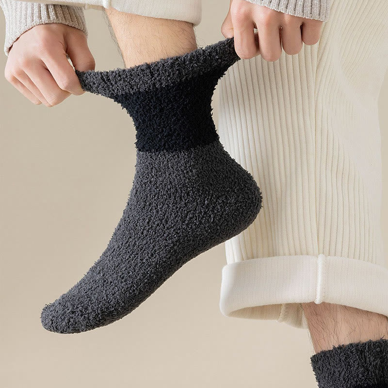Plusock Übergrößen-Viertel-Socken aus Korallensamt (6 Paar) - image 2