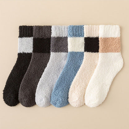 Plusock Übergrößen-Viertel-Socken aus Korallensamt (6 Paar) - Mehrfarbig - EU39-44 (US6-10) - image 10