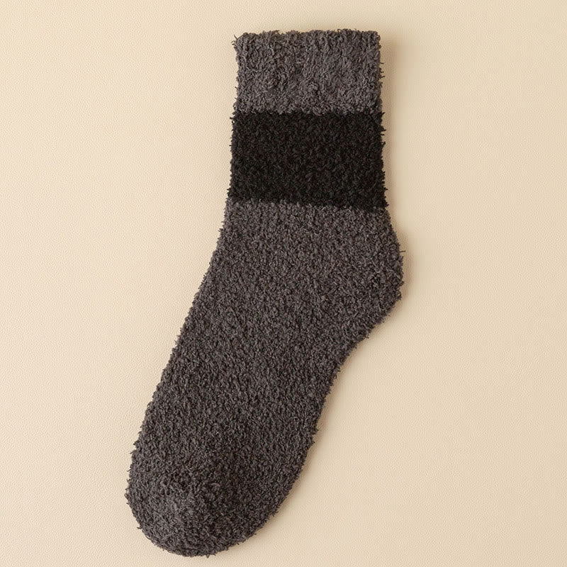 Plusock Übergrößen-Viertel-Socken aus Korallensamt (6 Paar) - Dunkelgrau - EU39-44 (US6-10) - image 9