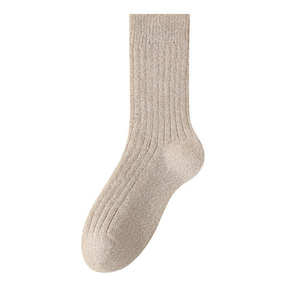 Plusock Übergröße, einfarbige Kaschmir-Viertel-Socken (6 Paar) - Khaki - EU39-44 (US6-10) - image 10