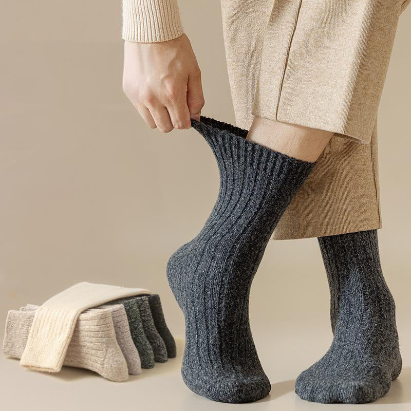 Plusock Übergröße, einfarbige Kaschmir-Viertel-Socken (6 Paar) - image 0
