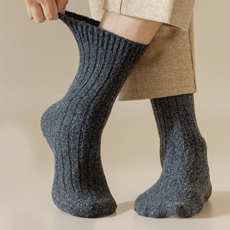 Plusock Übergröße, einfarbige Kaschmir-Viertel-Socken (6 Paar) - image 1